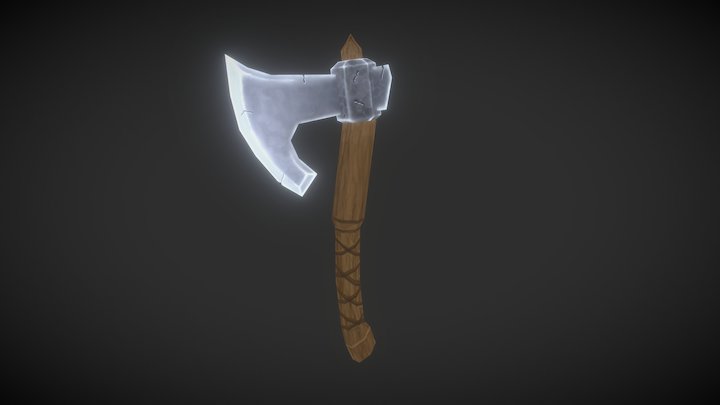 Texture Painting An Axe 3D Model