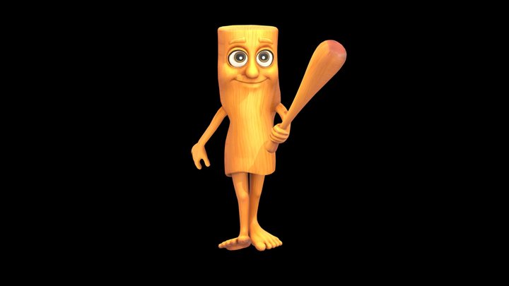 Brainrot Tung Tung Sahur All Animations FREE 3D Model