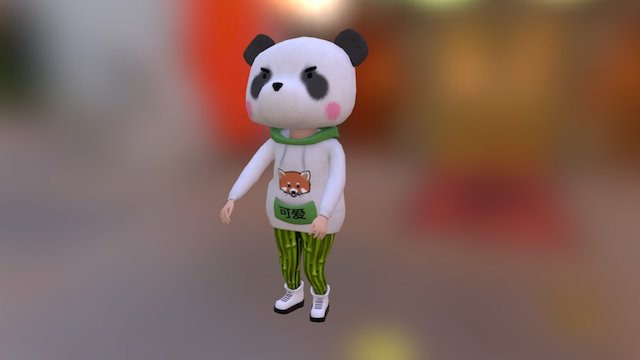 The Animal Mask Gang - Panda (1/3) 3D Model