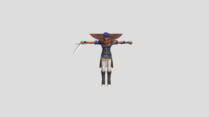 GameCube - Fire Emblem Path of Radiance - Ike Ra 3D Model