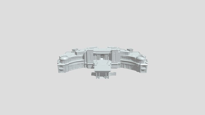 Luxury mansion with surrounding grounds 3D Model