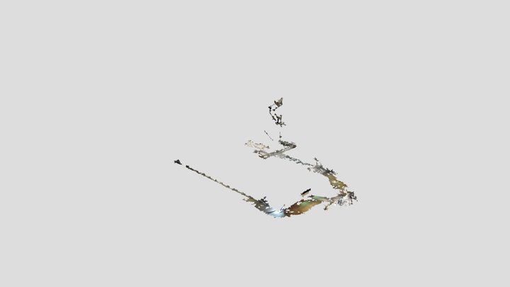 Stair well lobby approach path scan sparse 3D Model