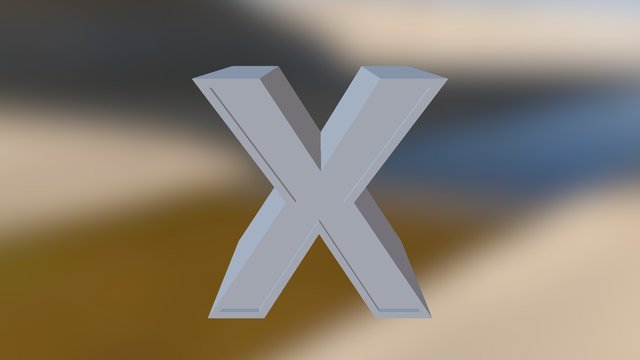 simple x 5 3D Model