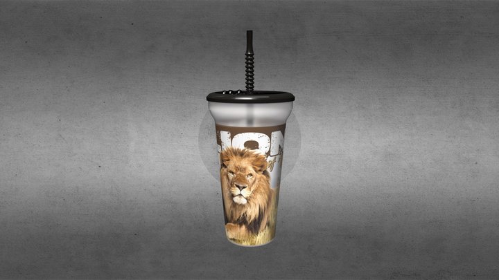 Lion Cup 2 3D Model