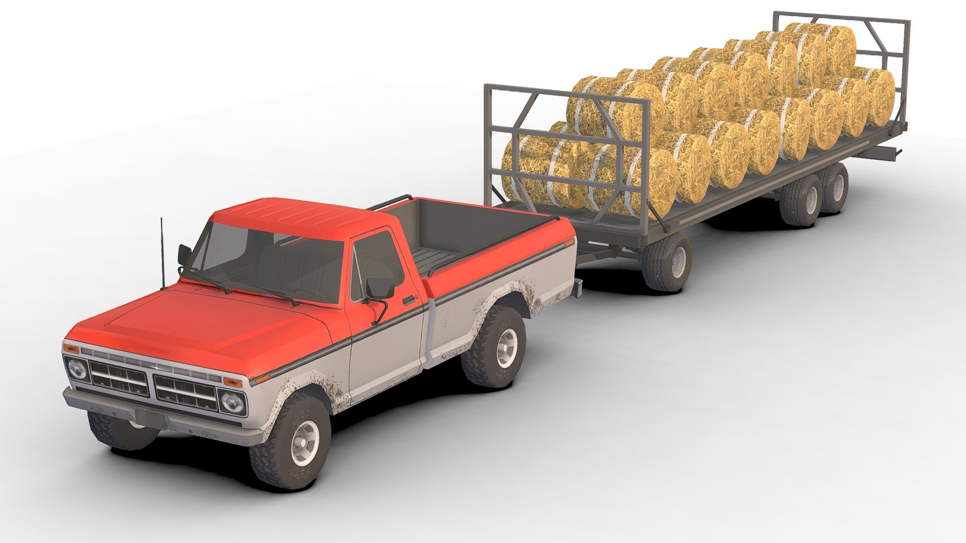 Farm Truck Vehicle - 3D model by Sidra (@Sidramax) [ca13715] - Sketchfab