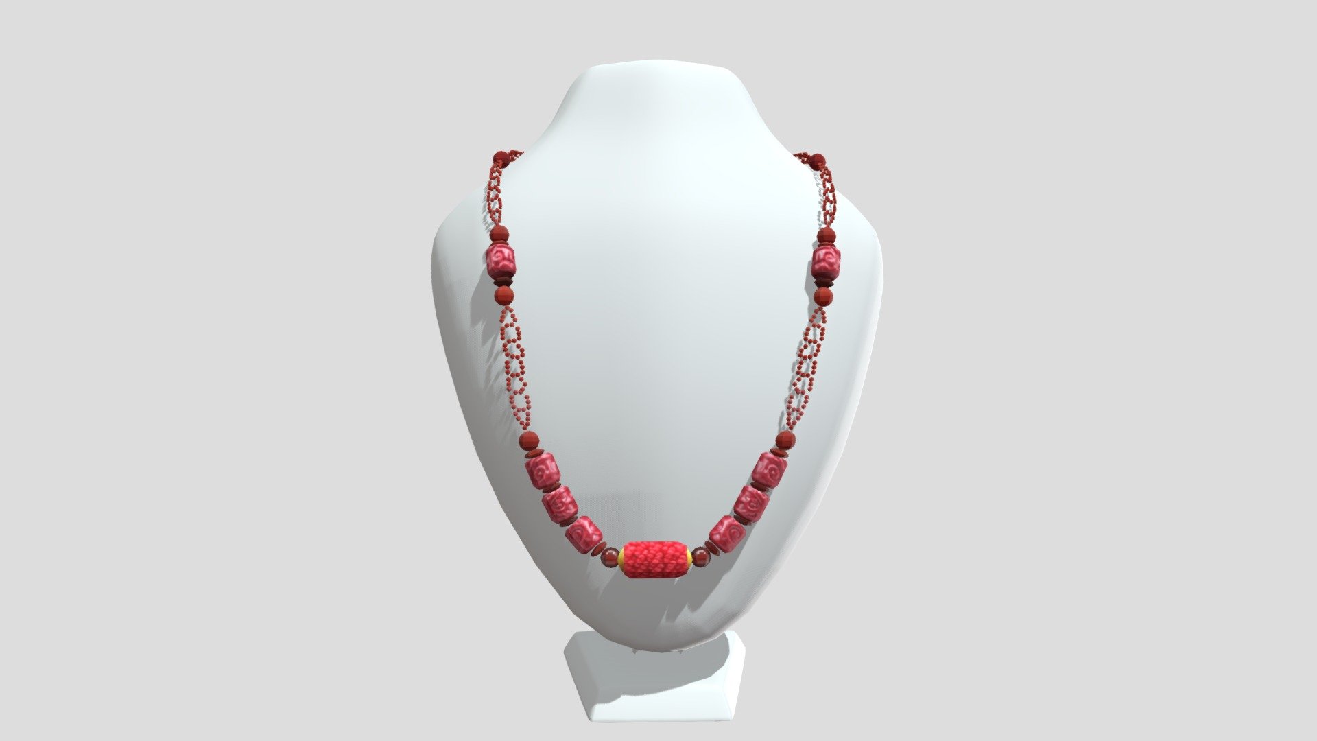 SARAWAK CERAMIC BEADS NECKLACE - Download Free 3D model by eeelabvisual ...