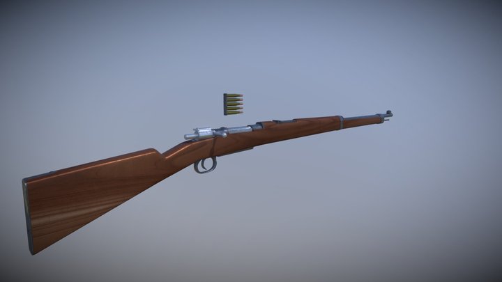 Spanish Mauser m1893 (v.0.9) 3D Model
