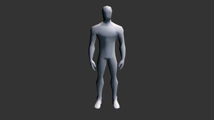 Base Male Model WIP 3D Model