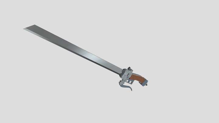 Ultrahard Steel - Attack on Titan Sword 3D Model