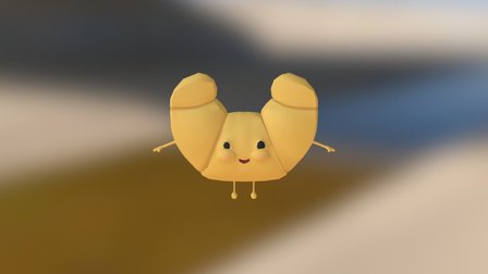 Croissant 3D Model