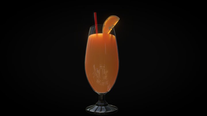 Orange juice 3D Model