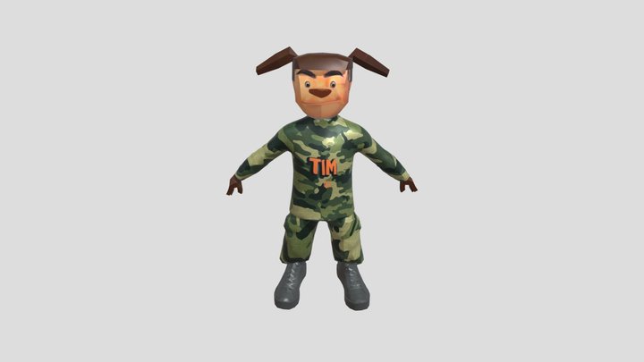 Тимоха военный из побега от тимохи 2 3D Model