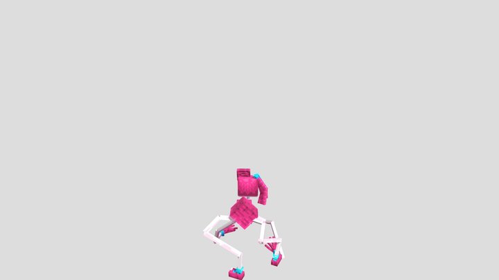 Mommy Long Legs ANGRY minecraft 3D Model