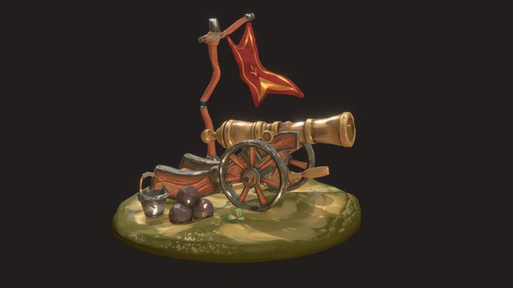 [Student Work] Stylized canon 3D Model