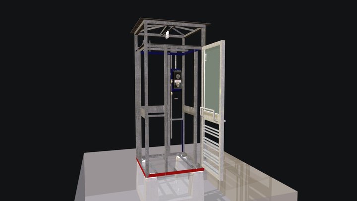 The Norwegian telephone booth – skeleton 1933-38 3D Model