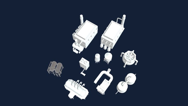 Factory Units VOL-02 3D Model