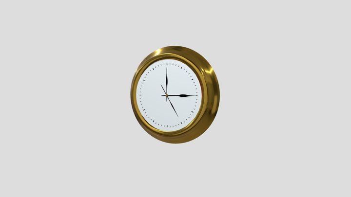 Clock Aset 3D Model