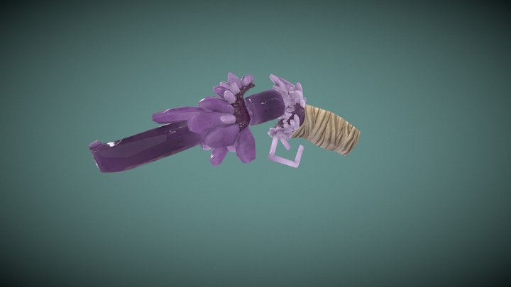 Crystal Gun 3D Model