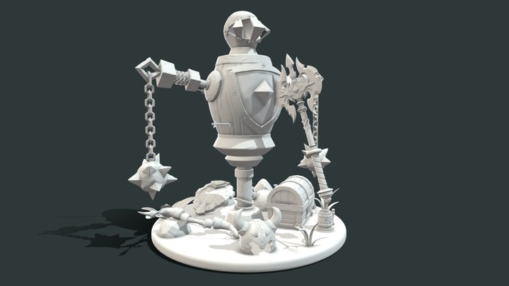 Adventurer's Camp - Viking's Training Camp 3D Model