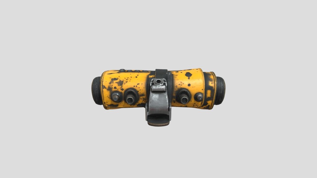 Futuristic Cyberpunk Yellow Camera