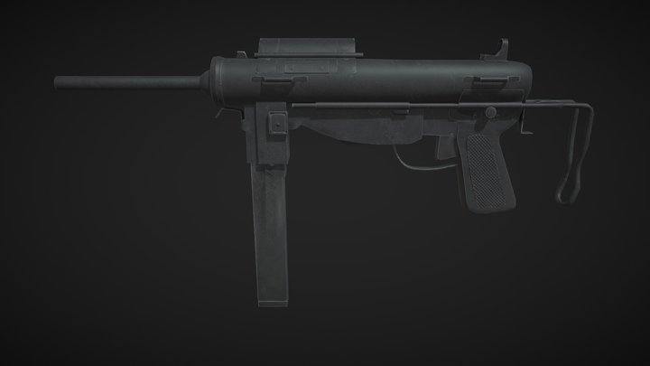 M3A1 Grease Gun 3D Model