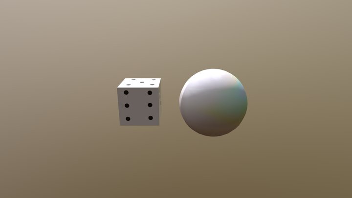 dice and bubble 3D Model