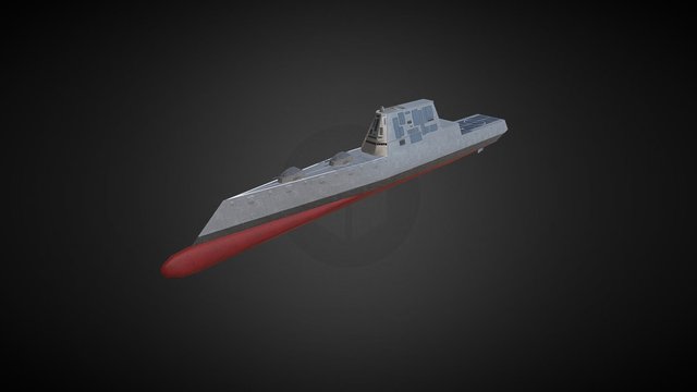 Ship USS Zumwalt 3D Model