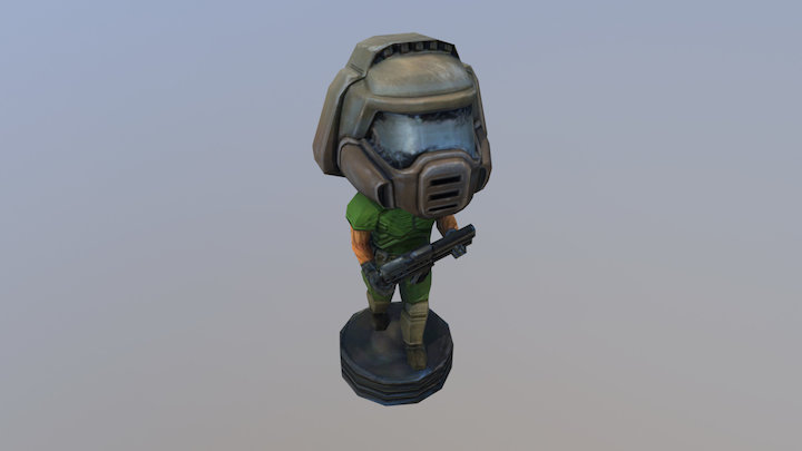 Doom Bobblehead 3D Model
