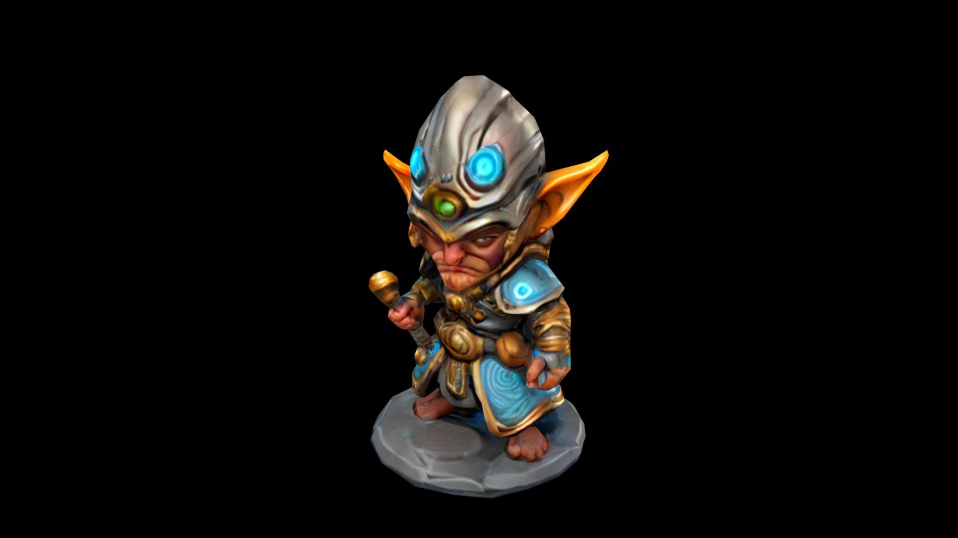 An animated illustration of a determined dwarf-l - Download Free 3D ...