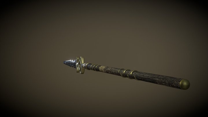 "The Forgotten Spear" West African Style Spear 3D Model