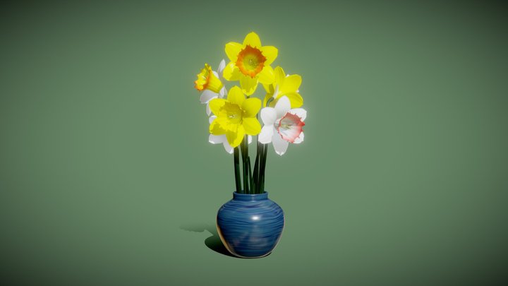 Daffodils 3D Model