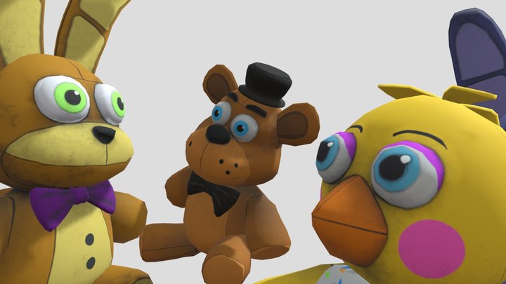 FNAF Plushies 3D Model