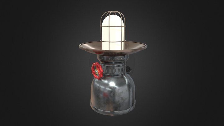 Gas Lamp 3D Model