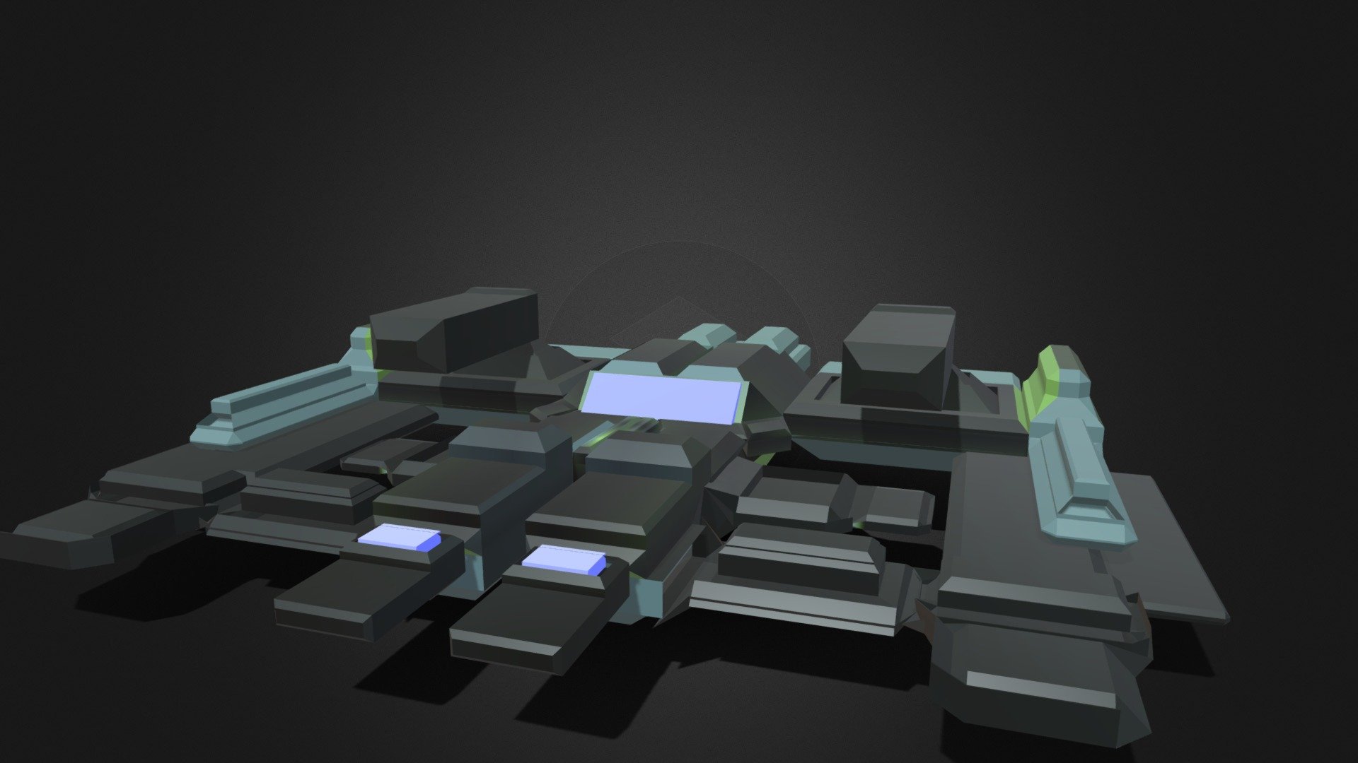 Spaceship — Sketchfab embed 3D viewer