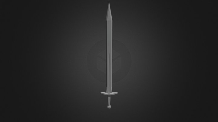 Knight Sword High Poly1 3D Model