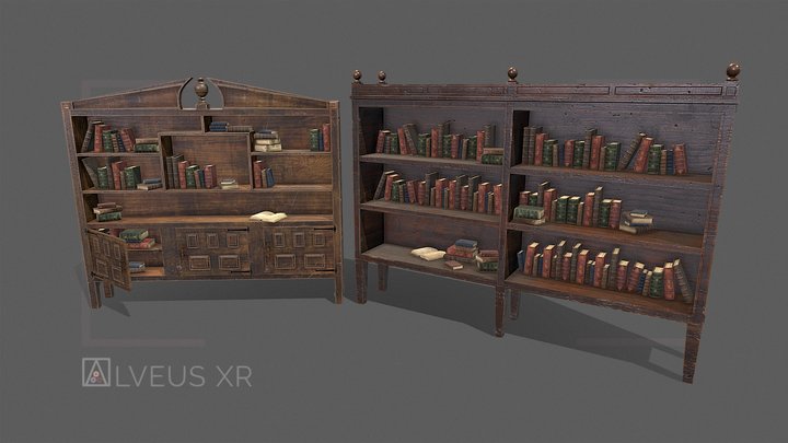 Estanterías (s. XVI) | Shelves (16th c.) 3D Model