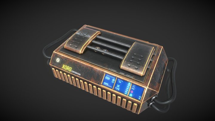 Sci-Fi Crate 3D Model