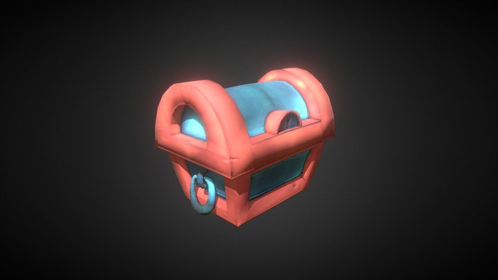 Chest Game Asset Animated 3D Model