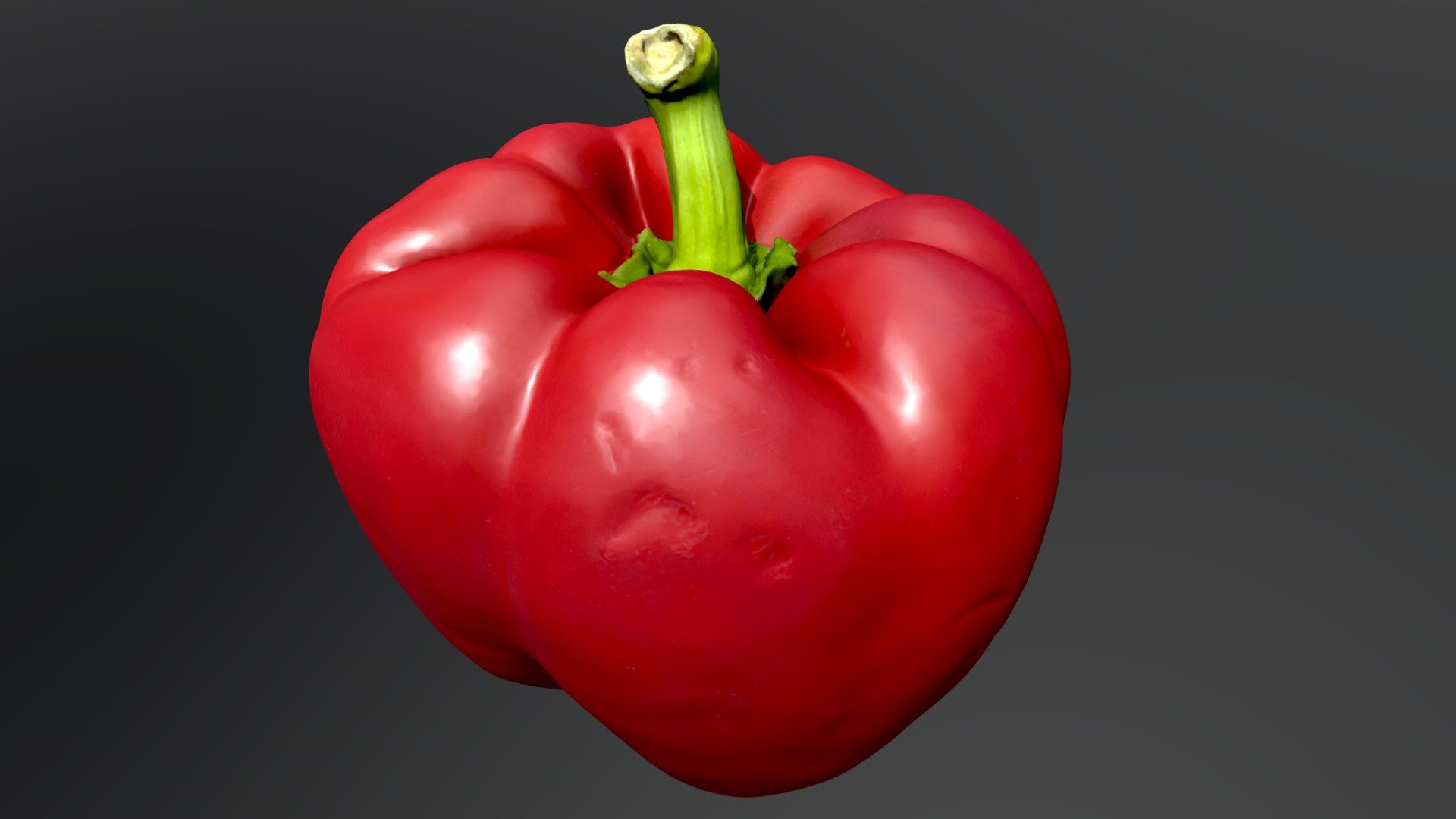 3D scanned sweet pepper (paprica)