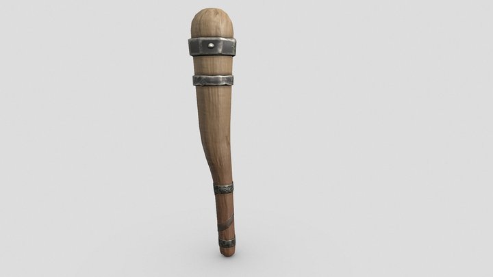 Wooden Club 3D Model