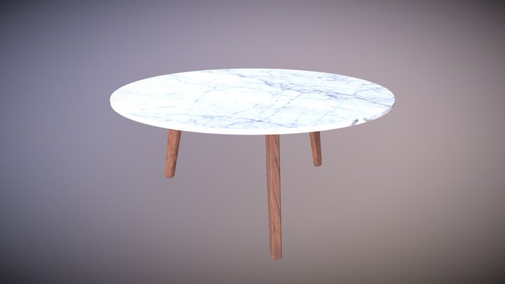 Marble Coffee Table 3D Model