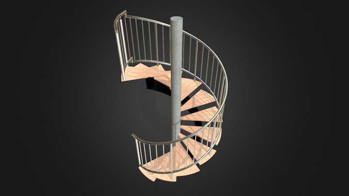 Escalier Hélicoidal 1 by RC 3D Model