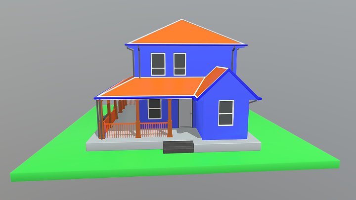 Low poly house 3D Model 3D Model