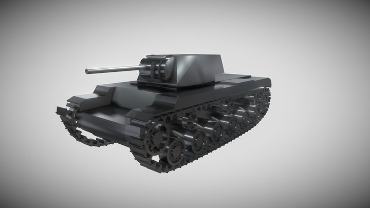 Simple tank 3D Model
