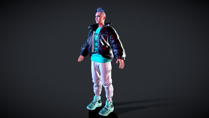 Ready Player Me male avatar 3D Model