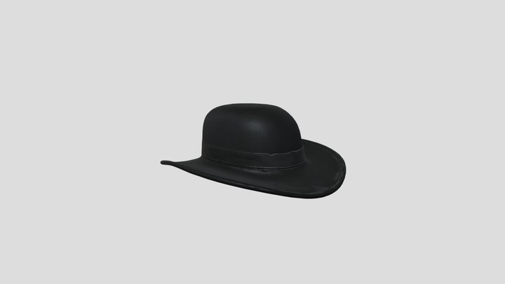 Bowler Hat Mudium Poly 3D Model Free