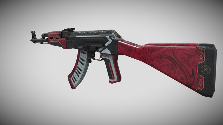 Ak-47 "The last accord" 3D Model