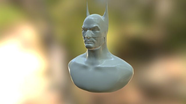 Batman Head - WIP 3D Model