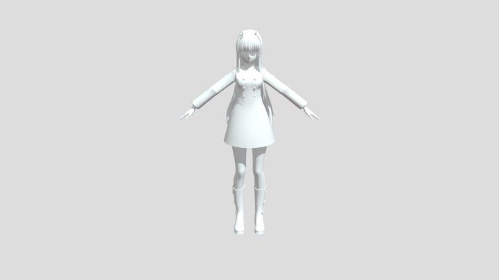 Zero Two (Darling in the Franxx) 3D Model