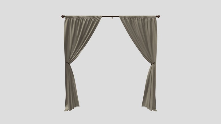 Curtains 3D Model